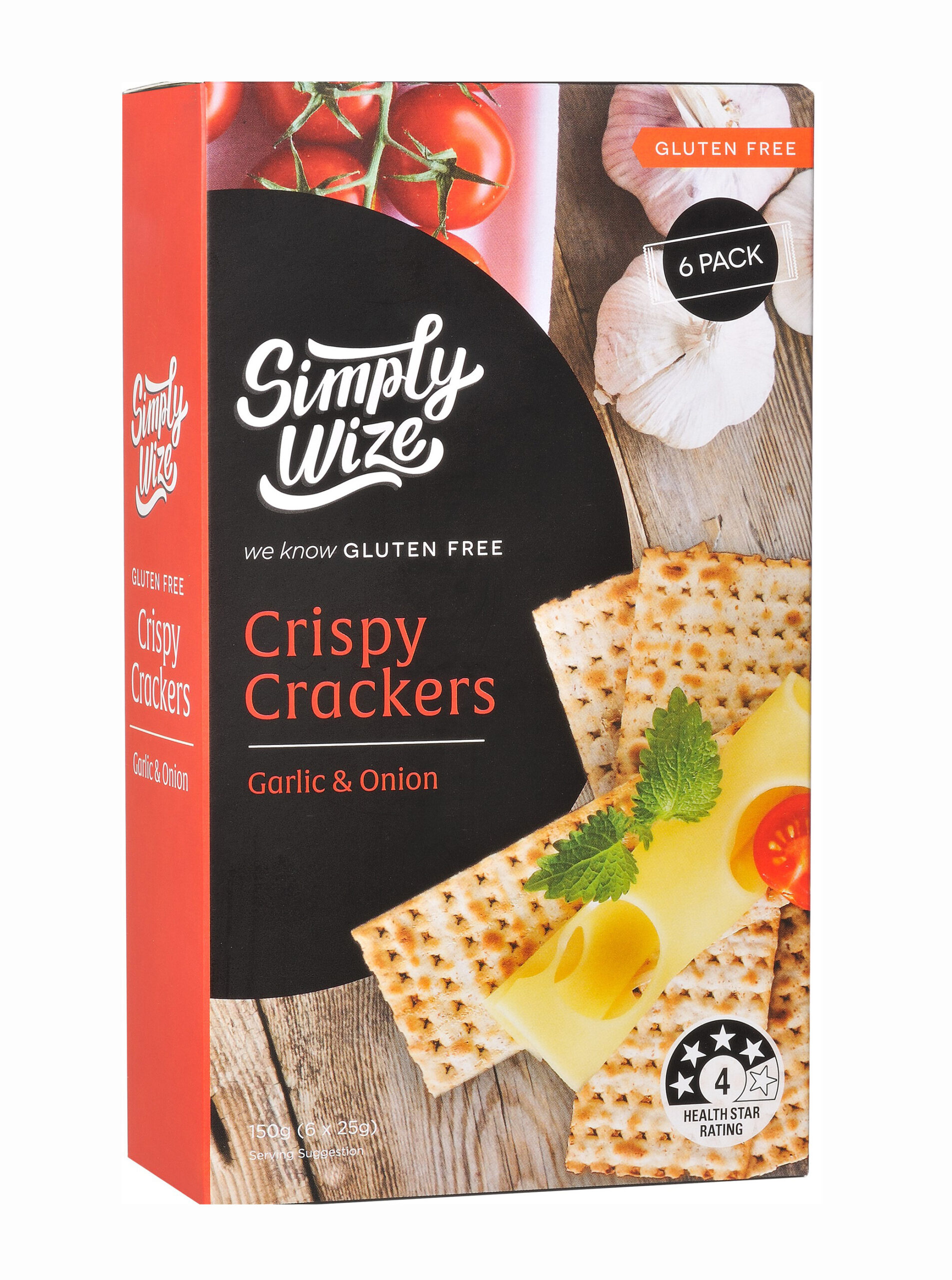 Crispy Crackers - Garlic & Onions